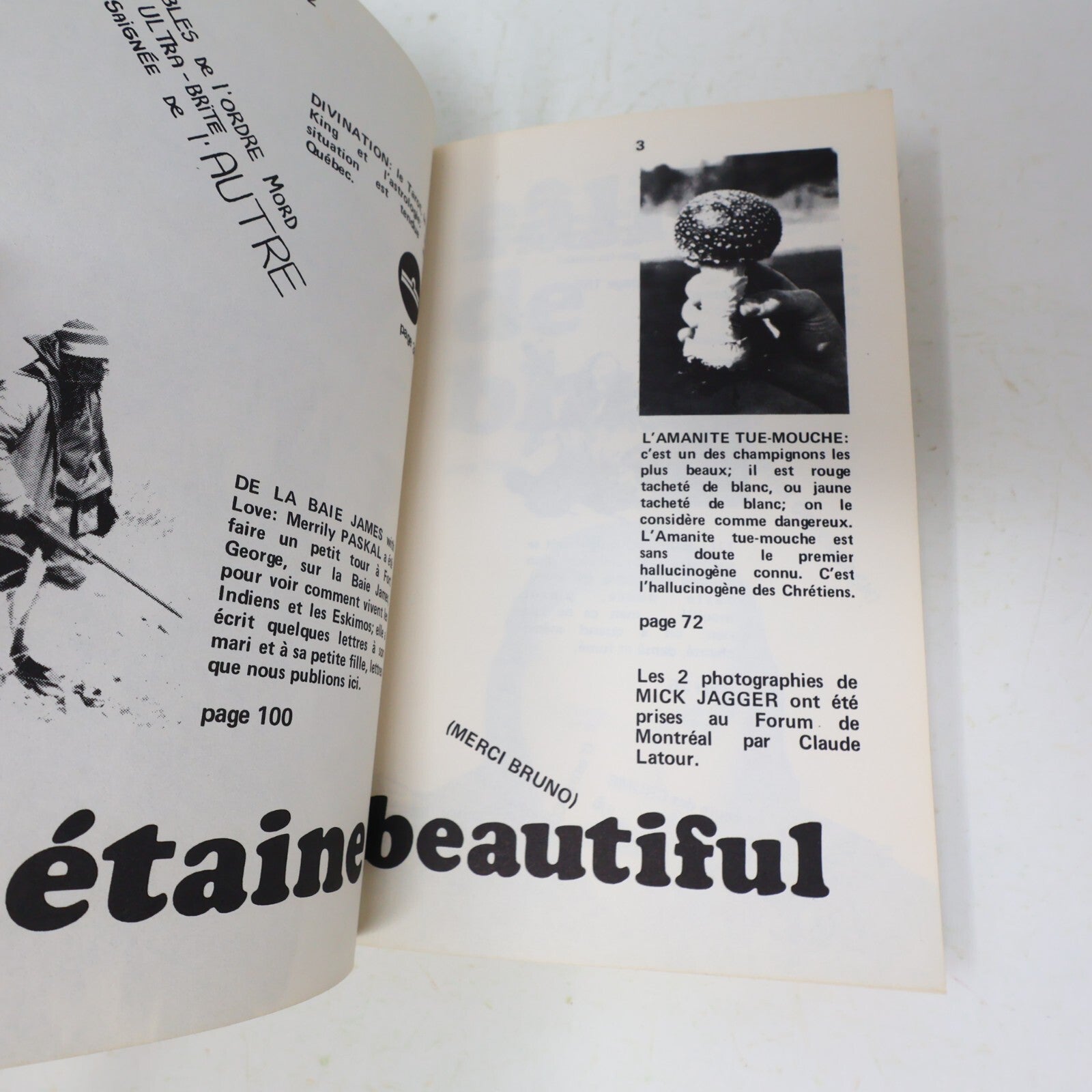 Mainmise #16 Contre-Culture Underground Québécois Revue Septembre 1972 Français