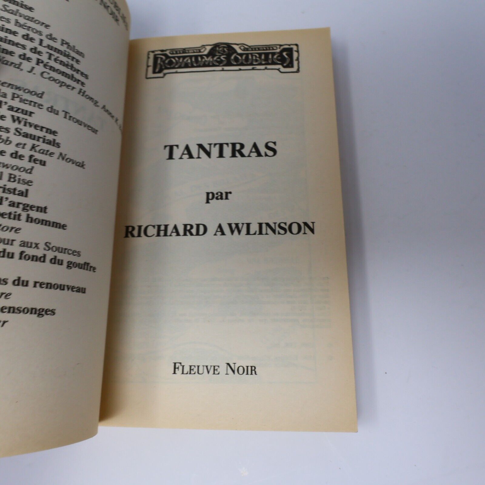 1994 Tantras Royaumes Oubliés #2 de Richard Awlinson La Trilogie des Avatars PB