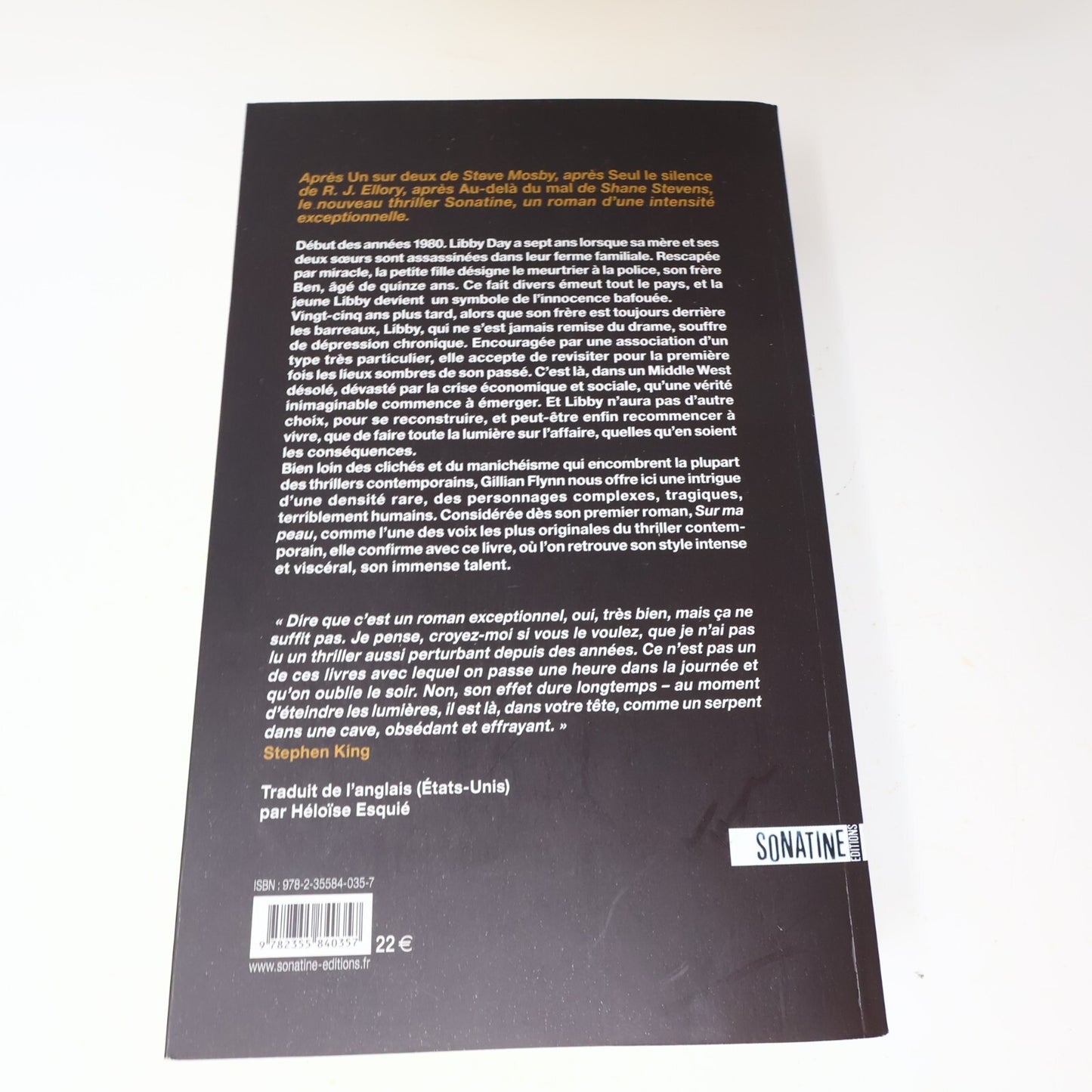 2009 Les Lieux Sombres Gillian Flynn Sonatine Crime et Mystère Policier Thriller