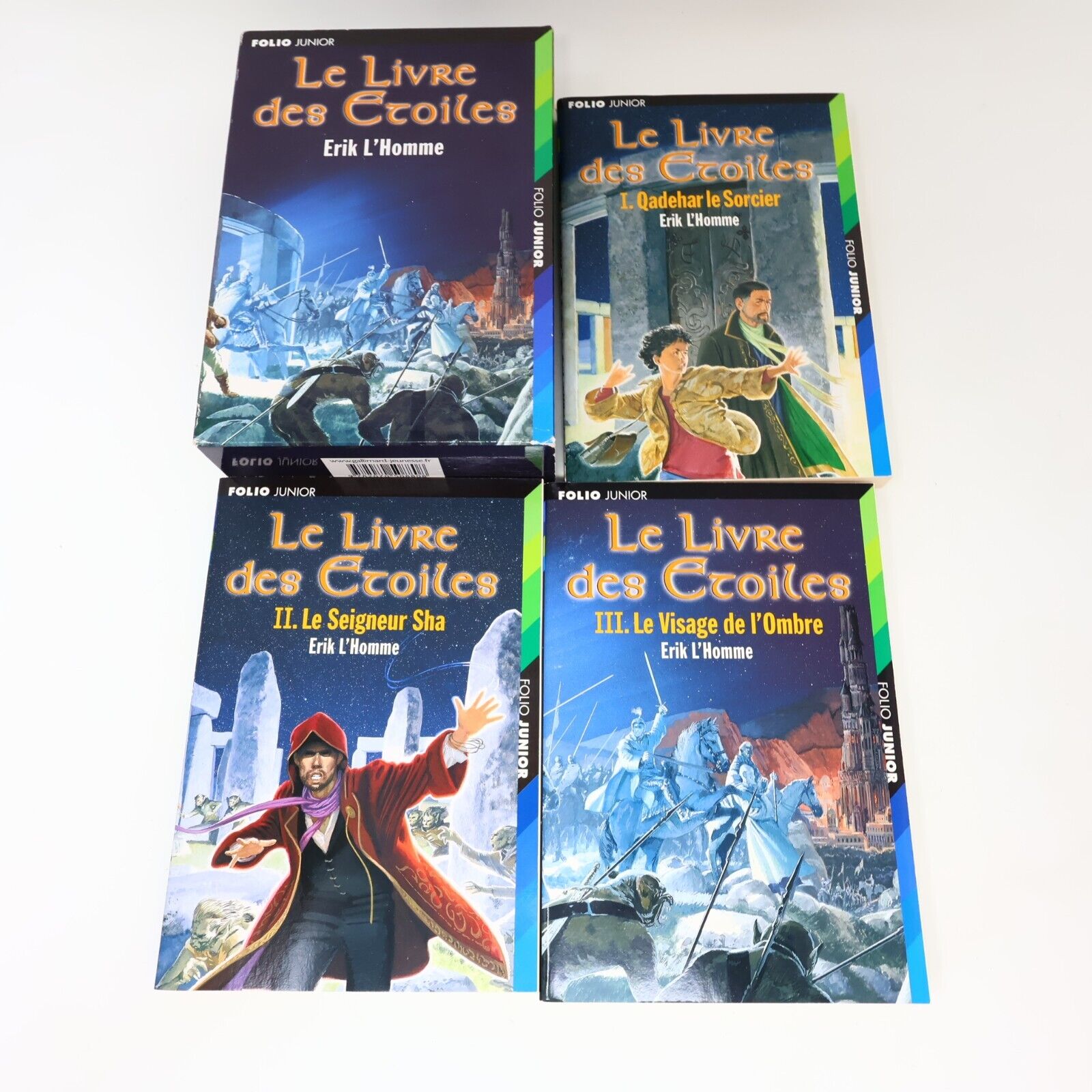 Lot 7 Livres Folio Junior Gallimard L'Ile Mystérieuse Livre des étoiles French