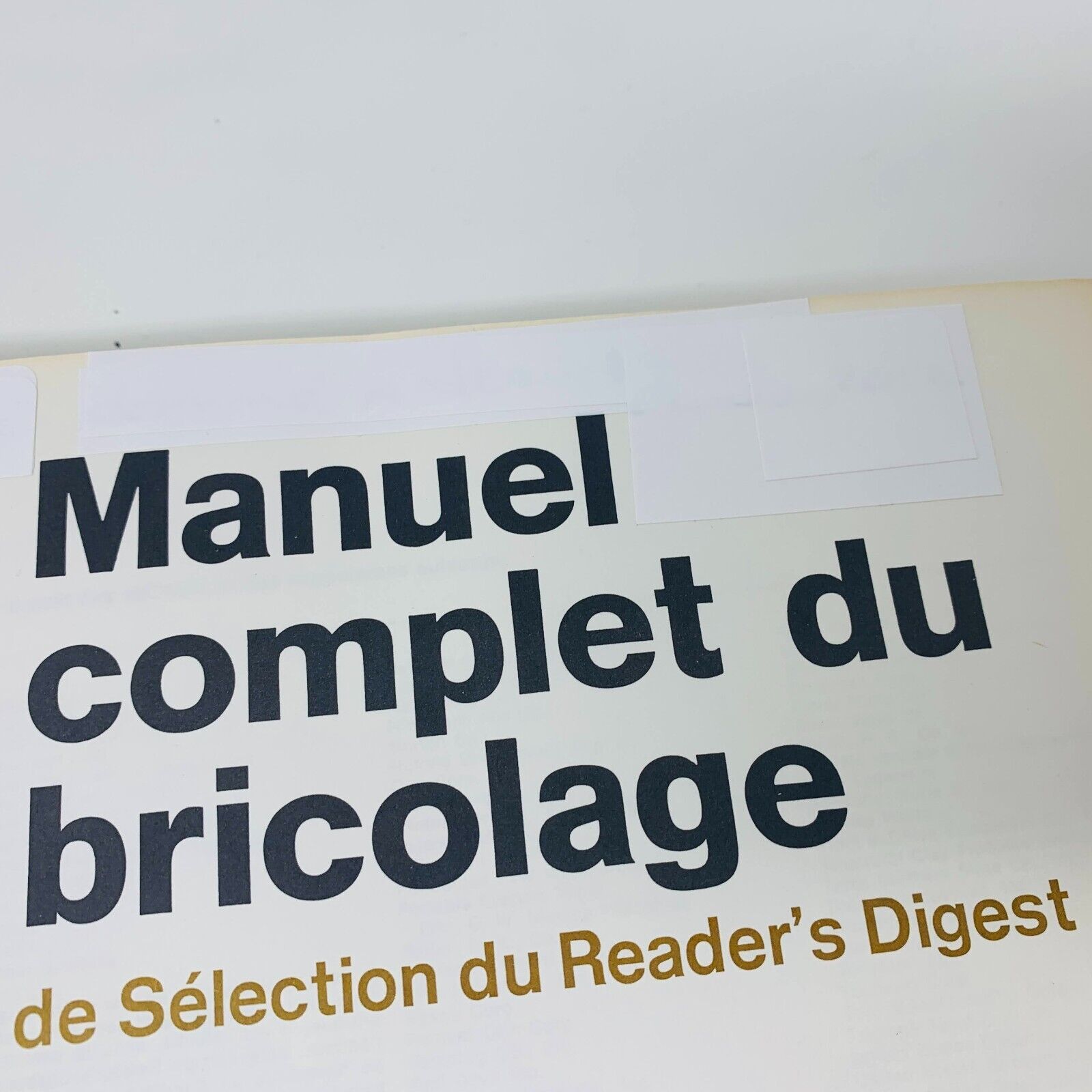 1975 Manuel Complet du Bricolage Sélection Reader's Digest Rénovations Français