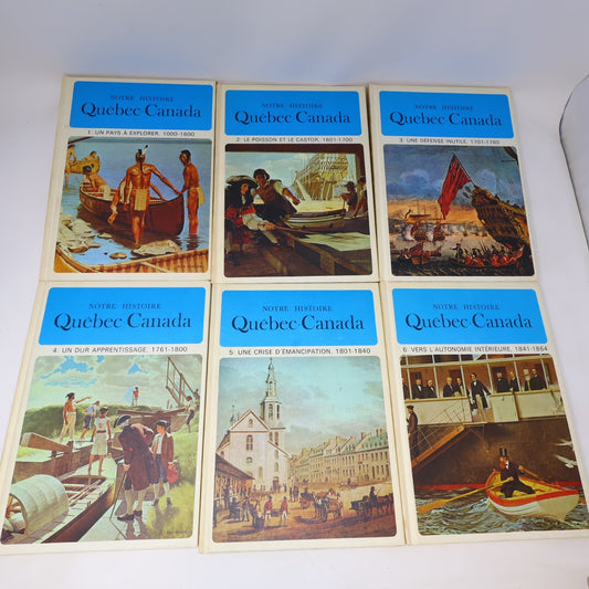 Notre Histoire Québec-Canada #1-15 Jacques Lacoursière Lot 15 Livres Complète HC