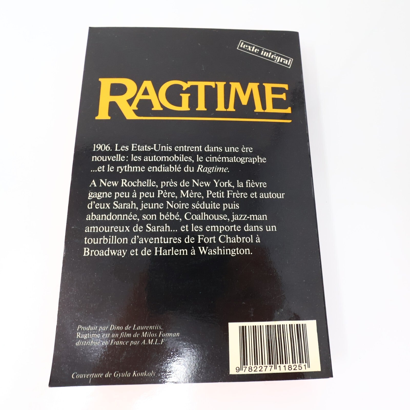 Ragtime Edgar Lawrence Doctorow J'ai Lu 1982 Fiction Historique Film Français PB