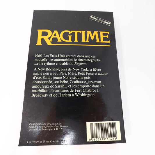 Ragtime Edgar Lawrence Doctorow J'ai Lu 1982 Fiction Historique Film Français PB