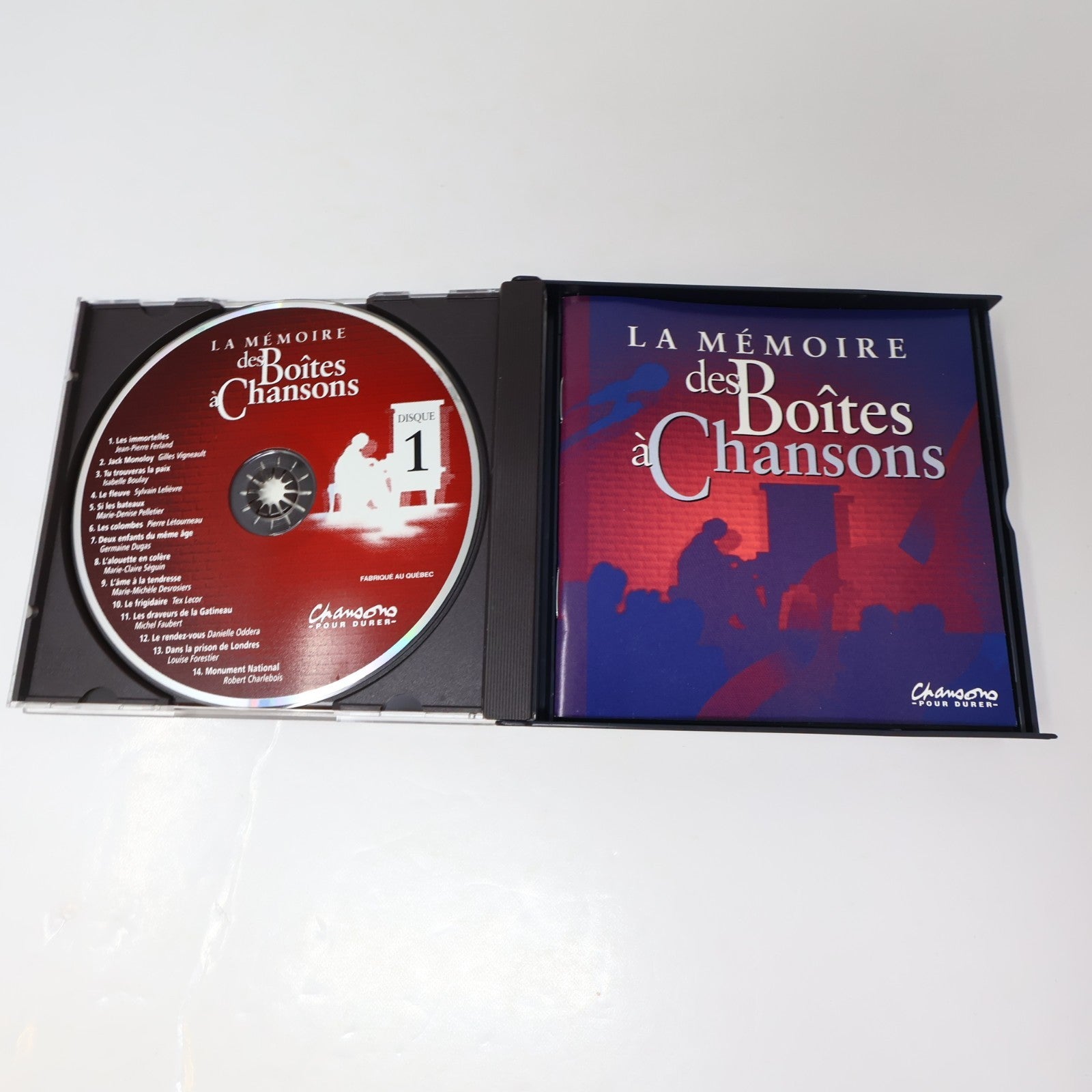 La Mémoire des Boîtes à Chansons CD Ferland/Vigneault/Lecor/Dubois/Duguay/Claude