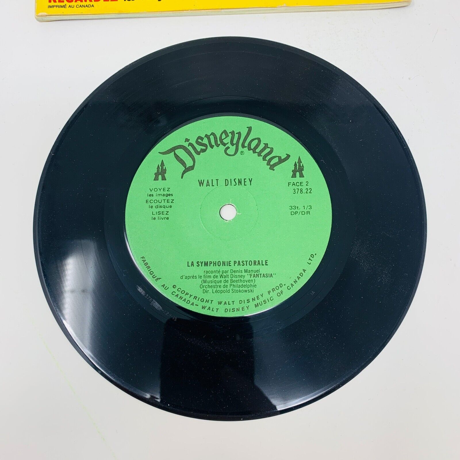 La Symphonie Pastorale Fantasia Livre Disque Disneyland Walt Disney Beethoven