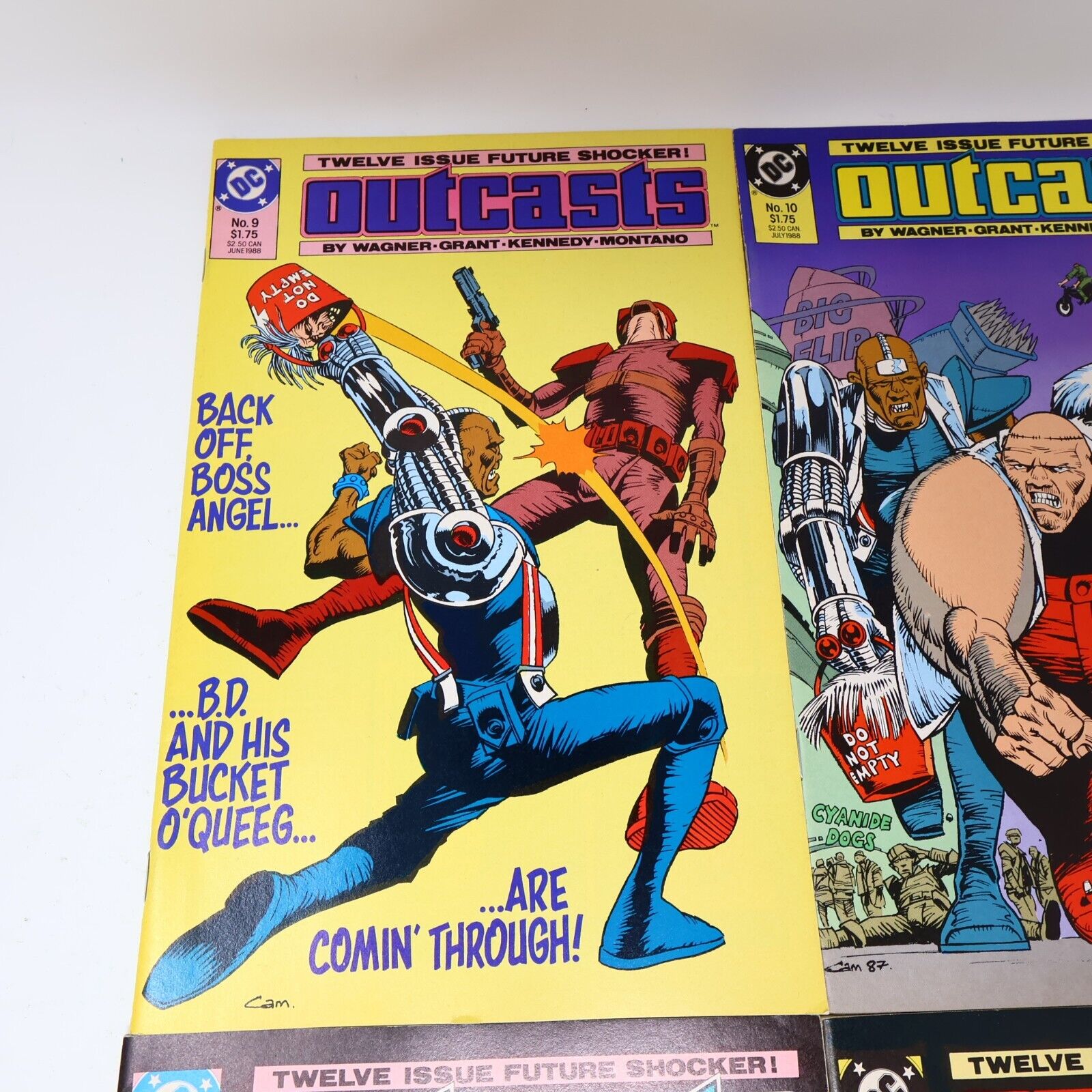 Lot 4 Comics Outcasts #9-12 Wagner/Grant/Kennedy/Montano DC 1988 80s