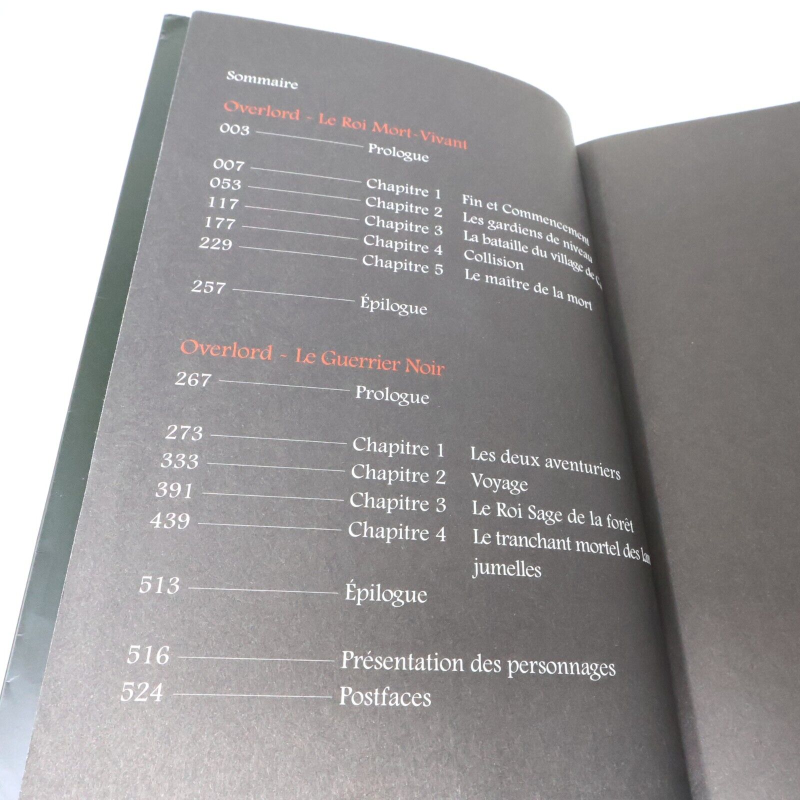 2017 Overlord #1 Le Roi Mort-Vivant de Kugane Maruyama Ofelbe Français Livre PB