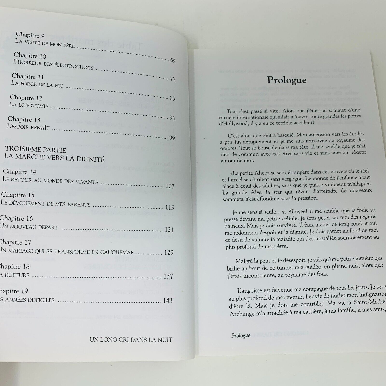 2004 Alys Robi Un Long Cri dans la Nuit Livre Edimag Biographie Chanteuse French