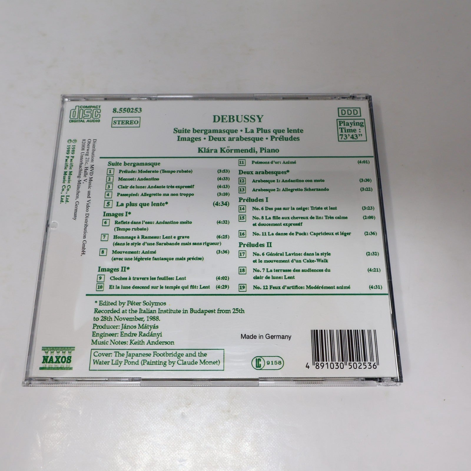 Debussy 4 CD Lot Piano Music/Piano Trios/La Mer/Nocturnes/Jeux Baudo/Thomas 80s