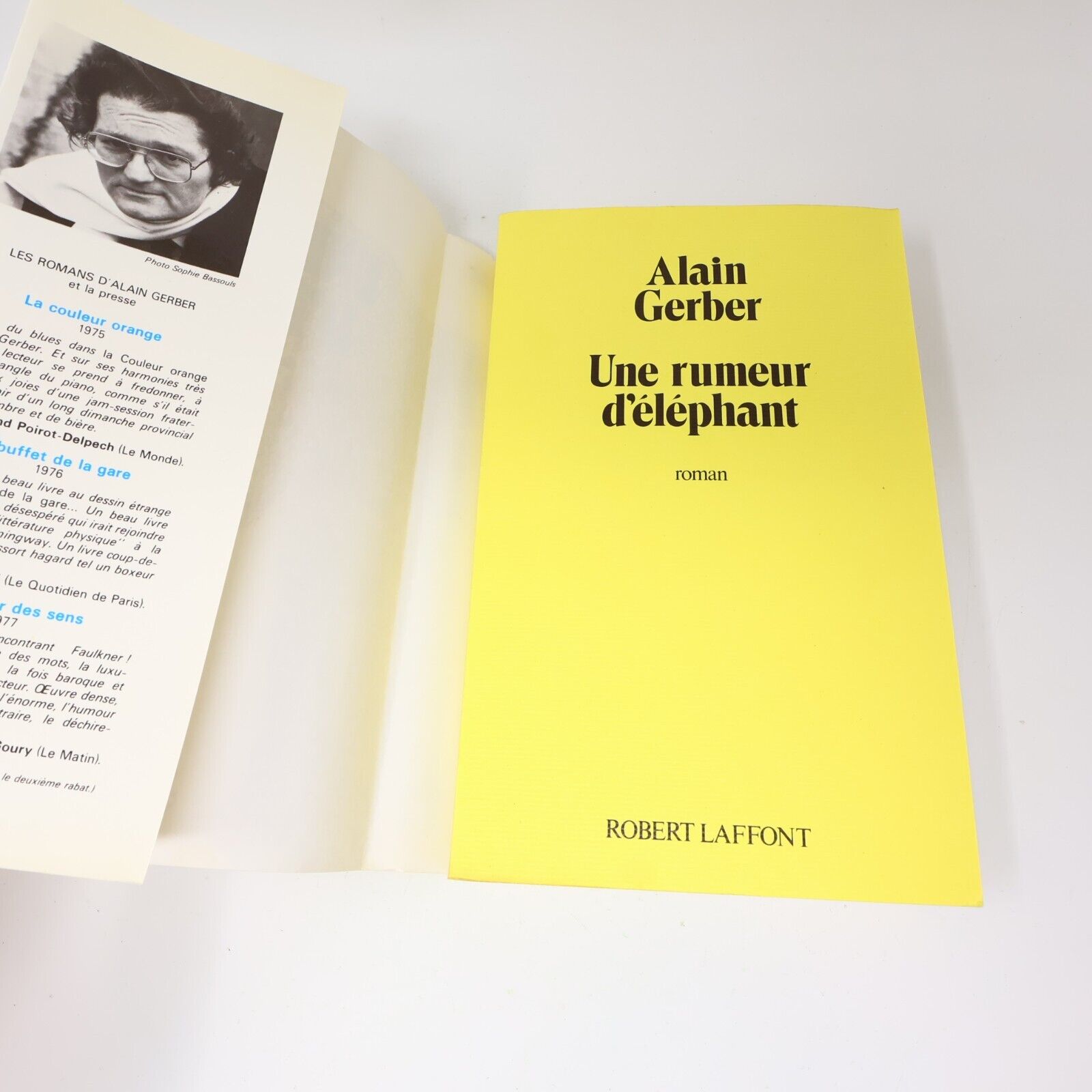 Alain Gerber Rumeur d'Éléphant Monsieur Chichka Lapin de Lune Lot 3 Livres 80s