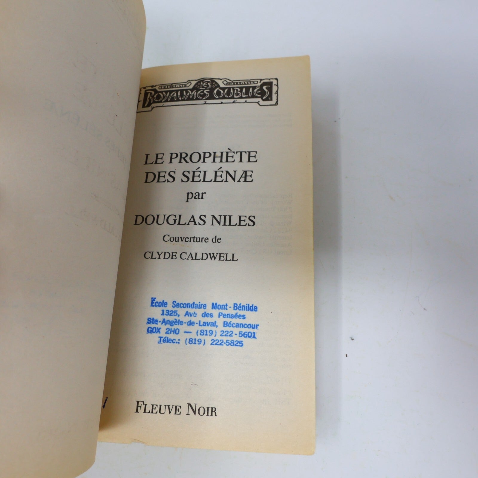 1998 Le Prophète des Sélénae Douglas Niles Royaumes Oubliés Fleuve Noir Français