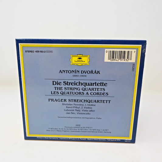 Antonín Dvořák The String Quartets/Die Streichquartette Boxset CD 429 193-2