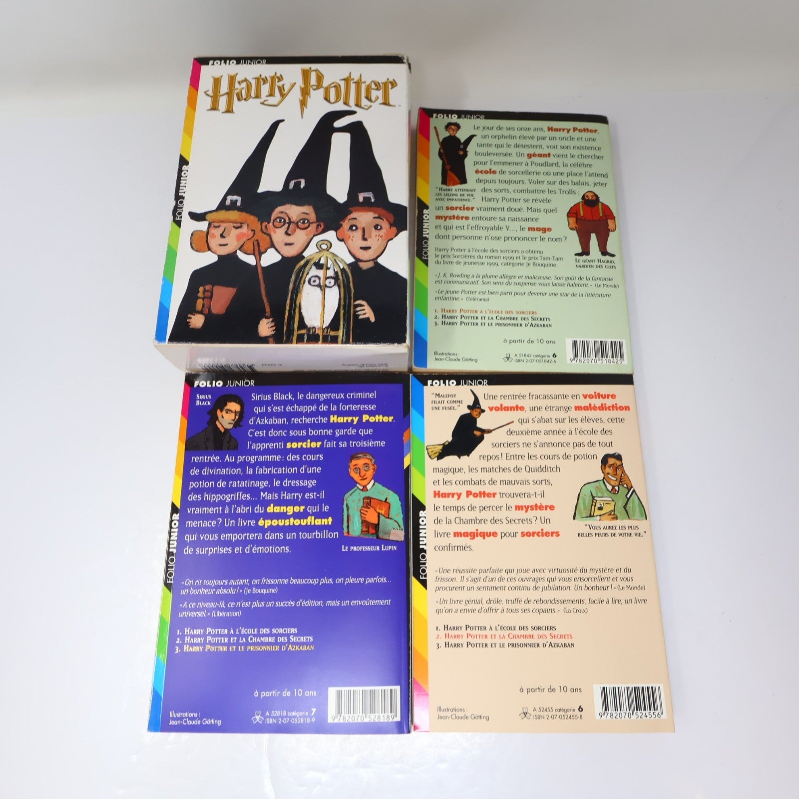 Harry Potter Coffret #1-3 École des Sorciers/Chambre des Secrets/Azkaban Rowling