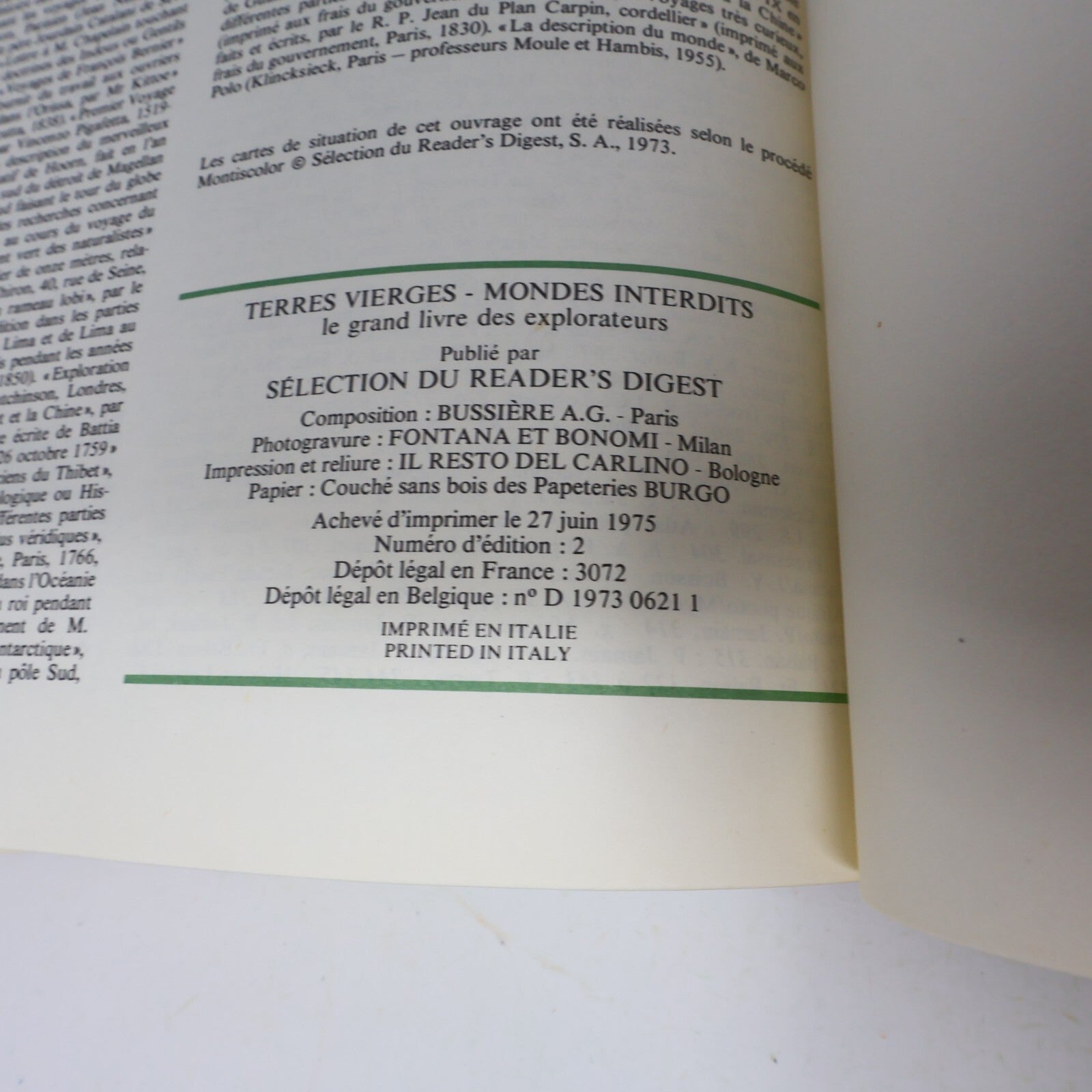 1975 Terres Vierges Mondes Interdits Reader's Digest Géographie Anthropologie HC