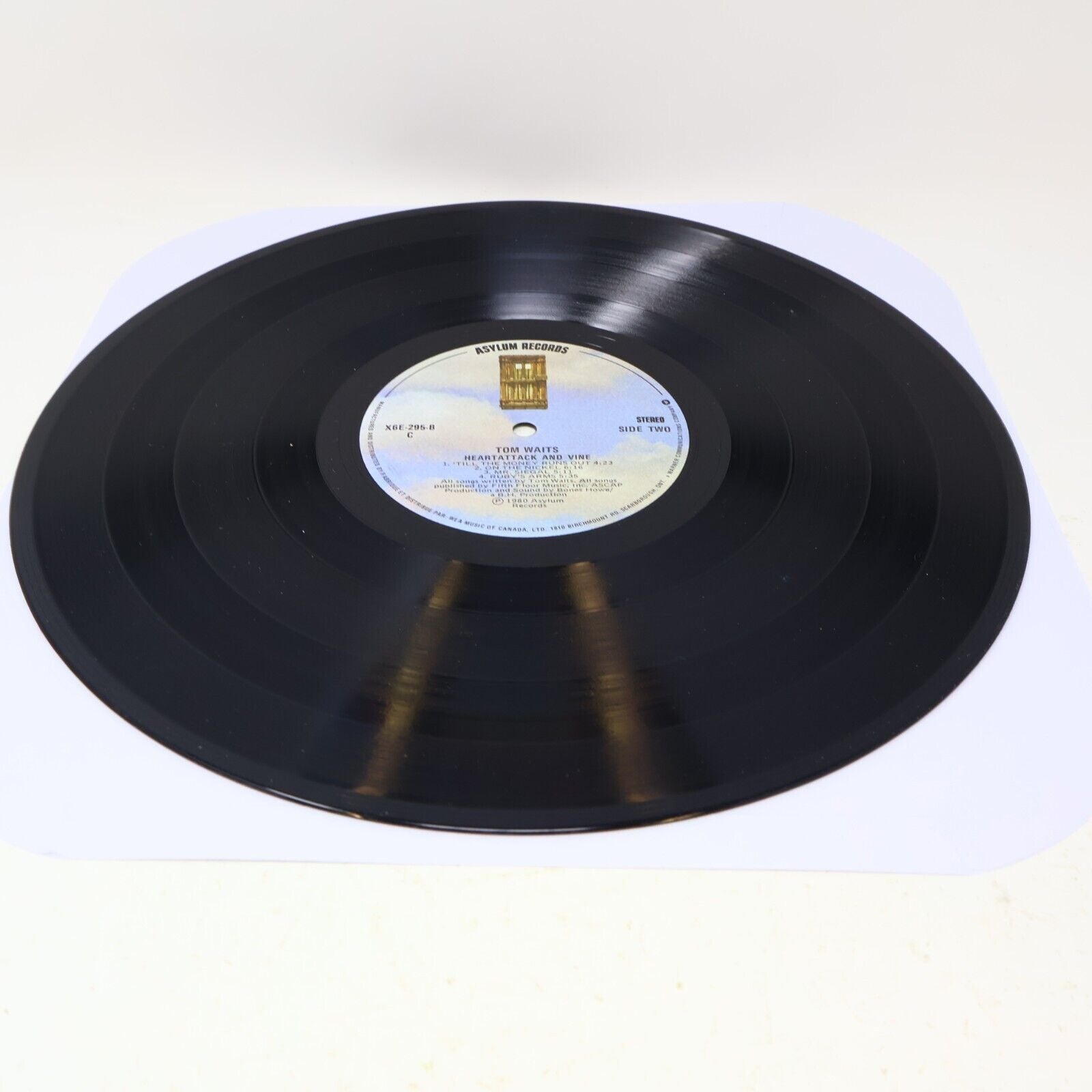 Tom Waits Heartattack And Vine LP Record Vinyl Asylum X6E-295 Canada 1980 Rock