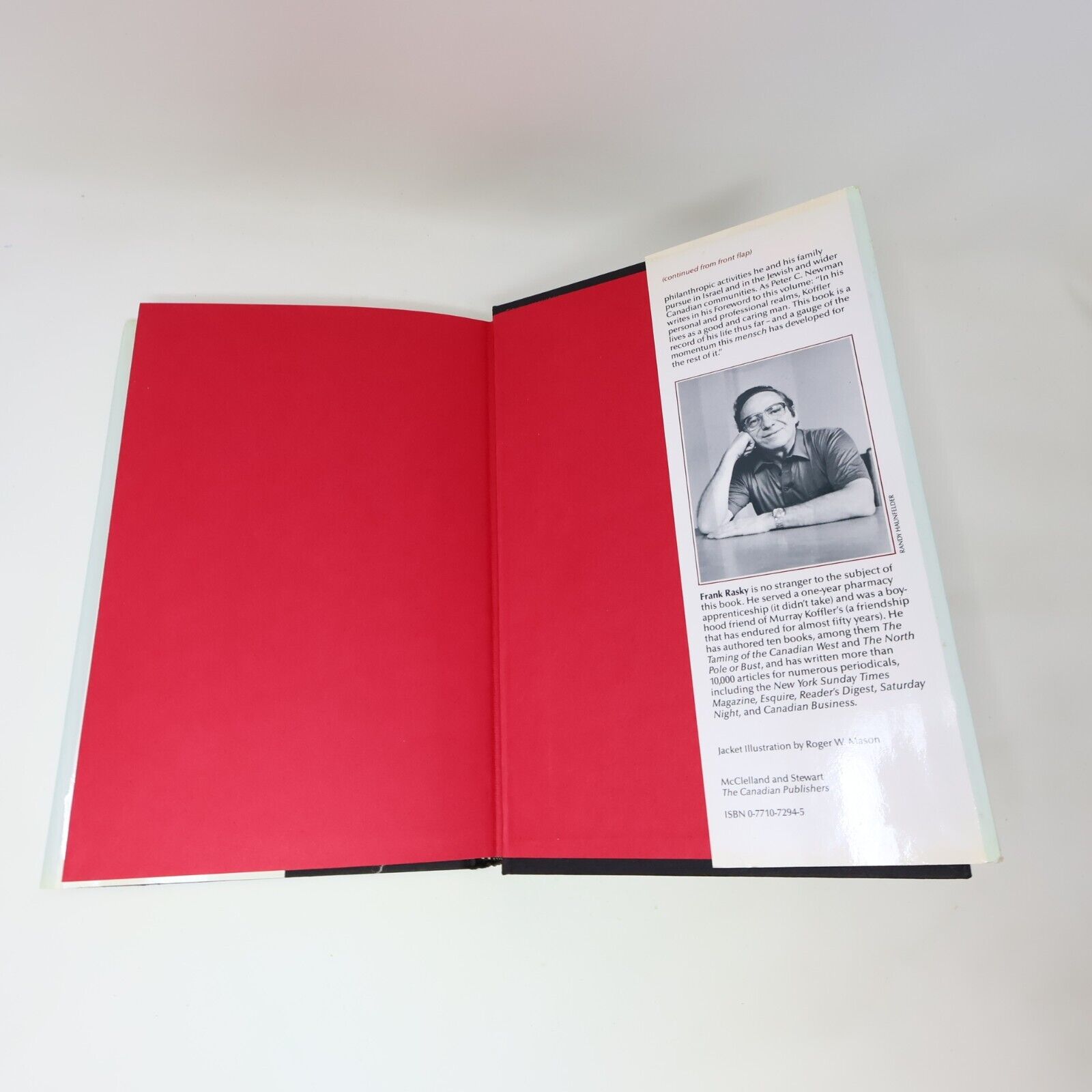 1988 Just A Simple Pharmacist by Frank Rasky Hardcover HC M&S Murray Koffler 80s
