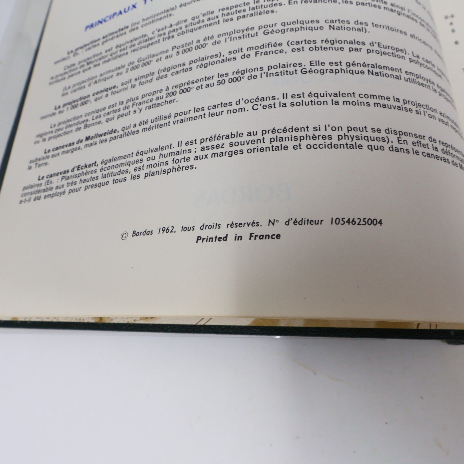 Encyclopédie Géographique Permanente Le Monde et son Visage / Atlas 1962 Bordas