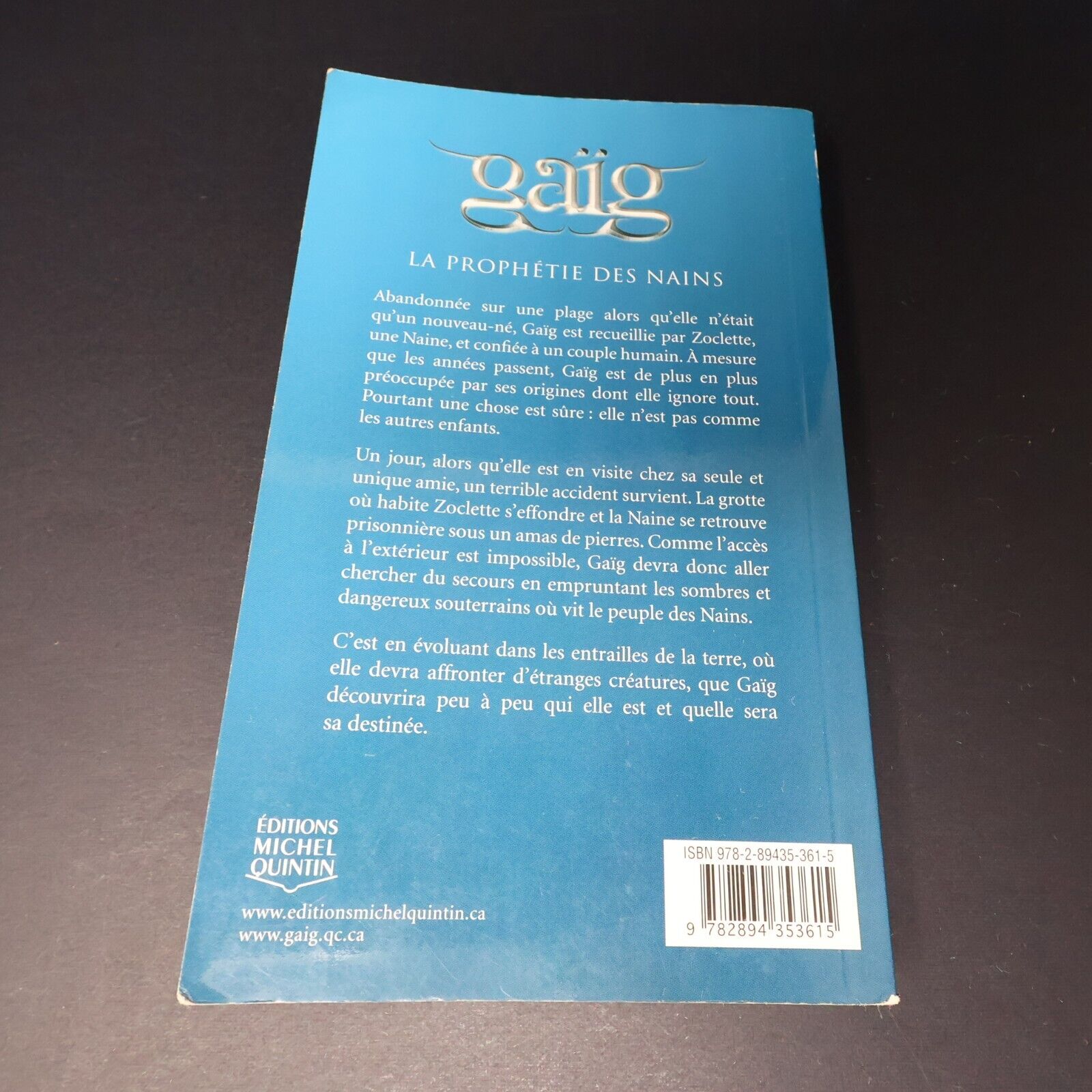 Lot 6 Livres Gaïg #1-5 7 de Dynah Psyché Éditions Michel Quintin Français French