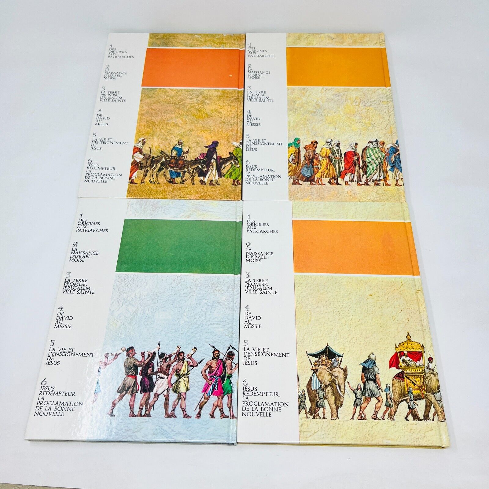 1963 Coffret L'Histoire Sainte pour Garçons et Filles #1-6 Complet Presses D'Or