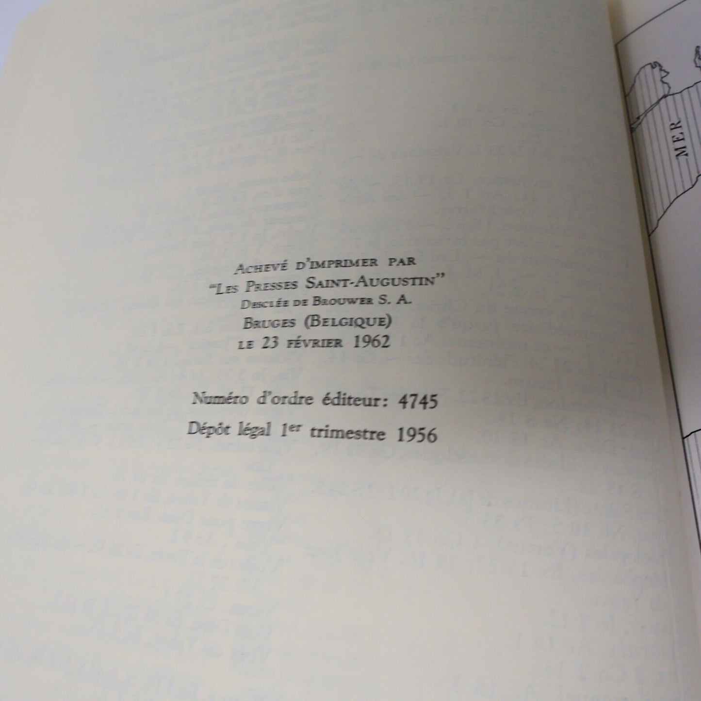 1962 La Sainte Bible Les Éditions du Cerf Religion Français Livre Hardcover HC