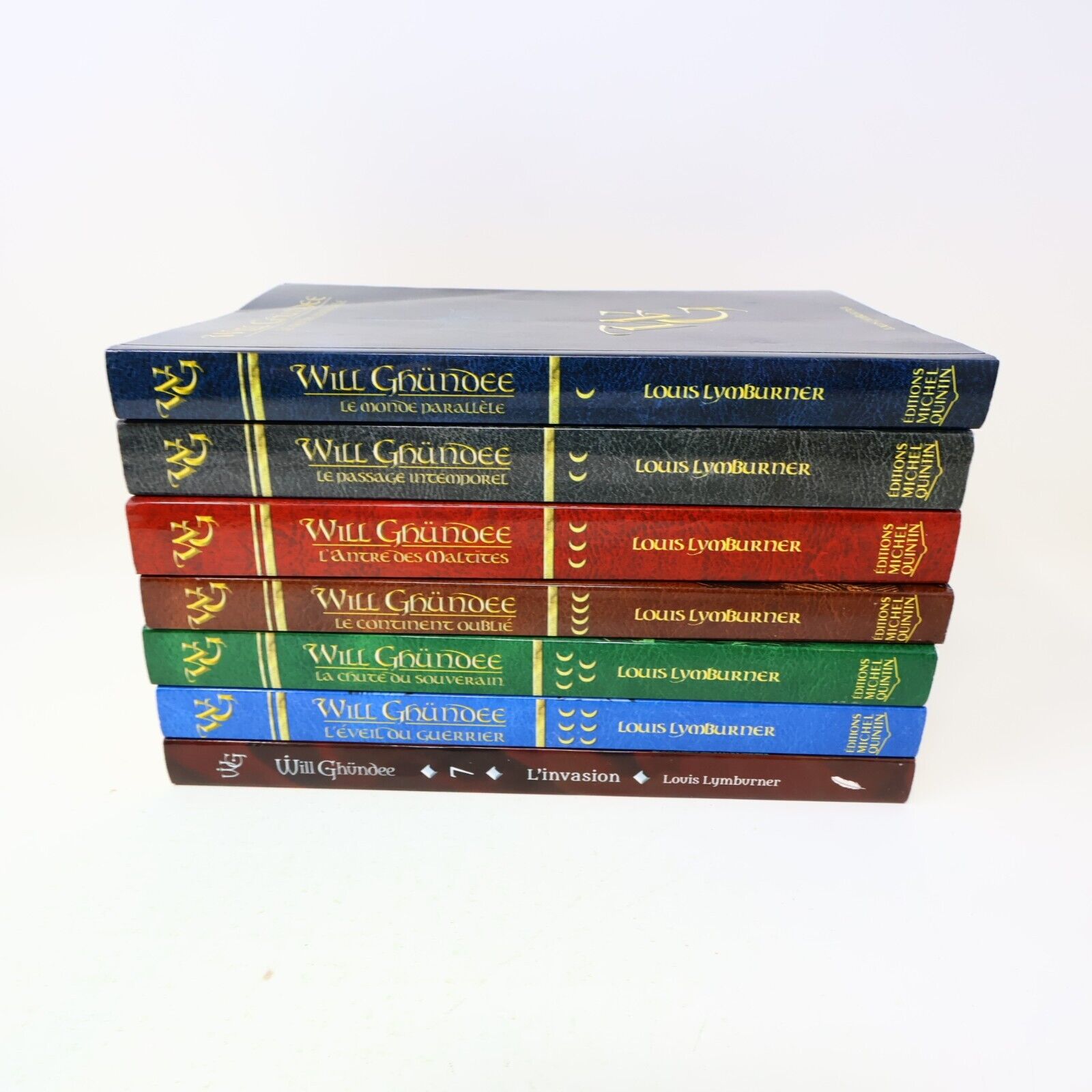 Lot 7 Livres Will Ghündee #1-7 Louis Lymburner Michel Quintin Fantasy Français