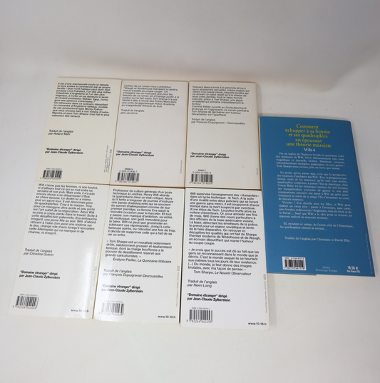 Lot 7 Tom Sharpe Livres Humour Wilt Français French 10/18 & Belfond PB Books
