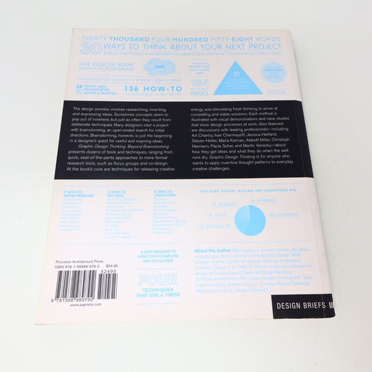 2011 Graphic Design Thinking Beyond Brainstorming Ellen Lupton 1st Edition Book