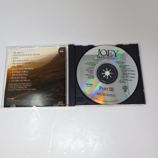 Joey DeFrancesco Part III #3 CD Columbia CK 47063 Dr. Jekyll/Rhythm-A-Ning
