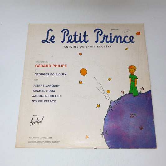 Antoine De Saint-Exupéry Le Petit Prince Disque LP Français Gérard Philipe Vtg