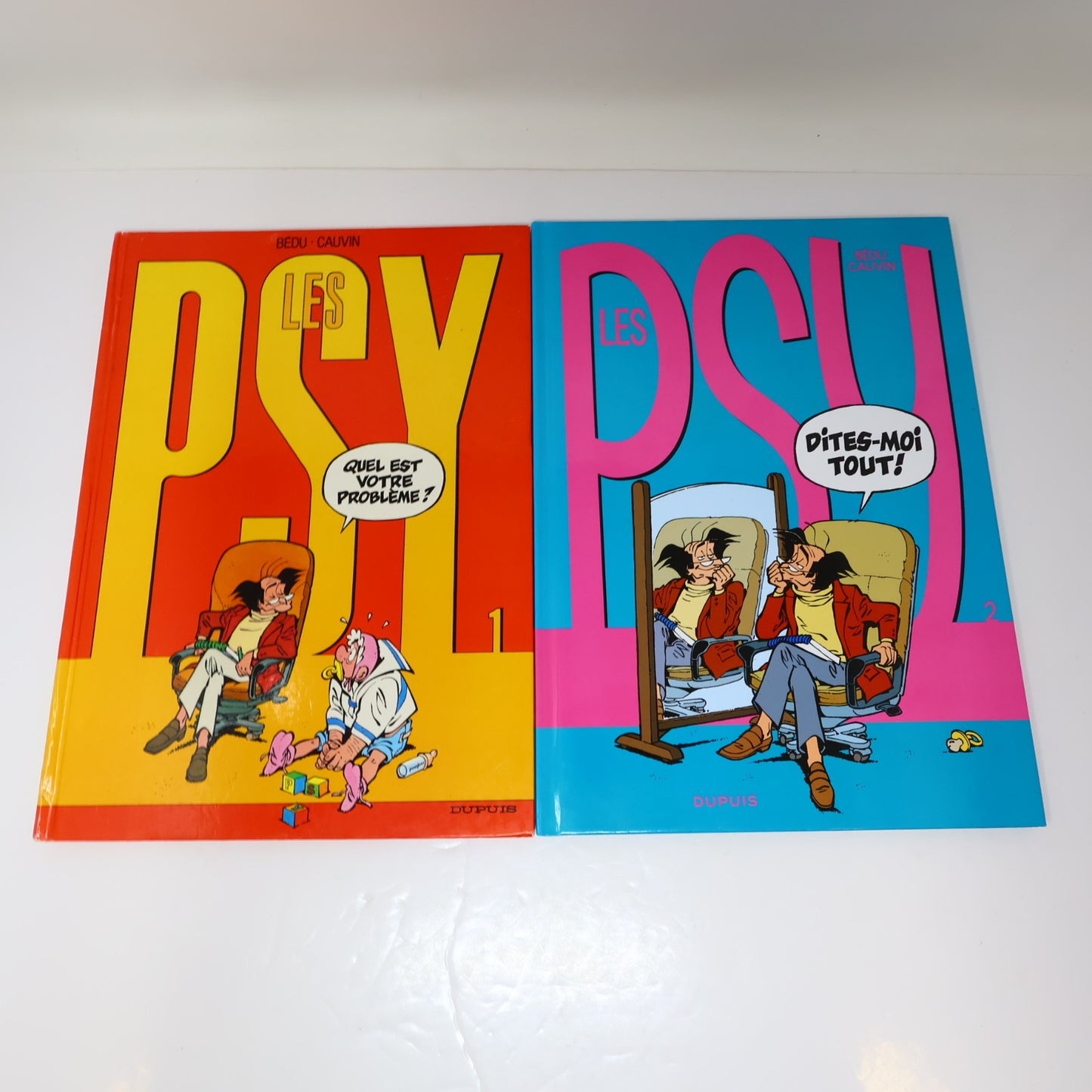 Les Psy #1-14 Lot 14 Bandes dessinées Bédu/Raoul Cauvin Dupuis Dites-Moi Tout!