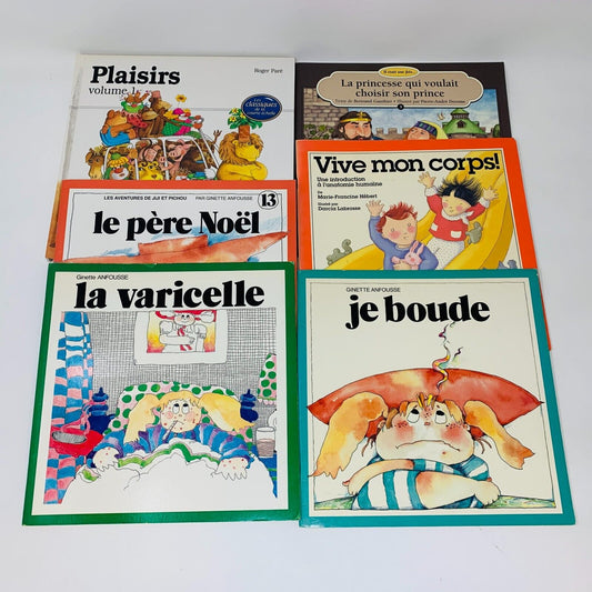 6x La Courte Échelle Lot de Livres Vintage pour Jeunes Enfants Français 70-90s