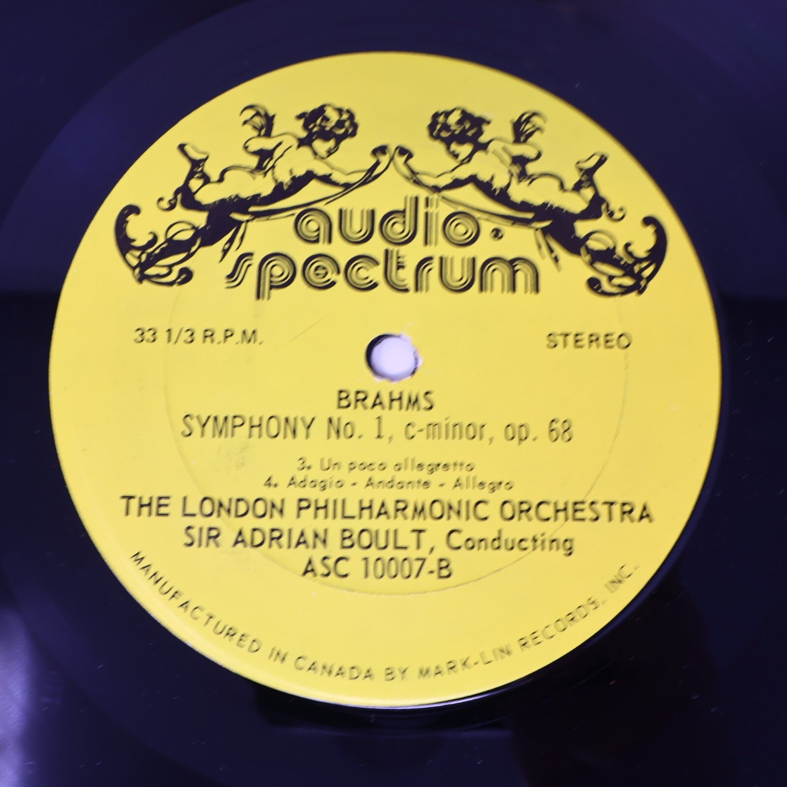 Sir Adrian Boult Johannes Brahms London Philharmonic Orchestra Record ASC-10007