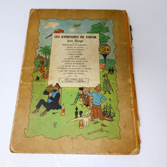 Tintin Le Temple du Soleil Hergé Casterman B3 1949 EO 2 Symboles Incas BD