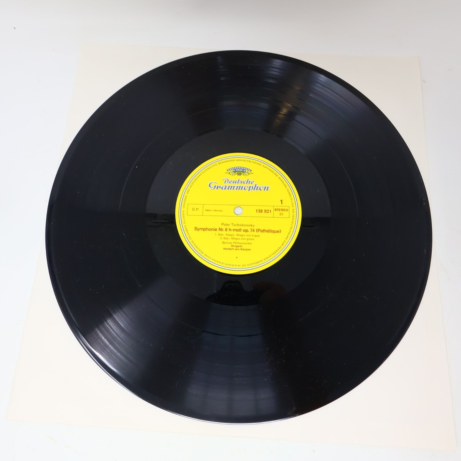 Tschaikowksy Symphonie Nr.6 h-moll Pathétique Herbert von Karajan Record 138 921