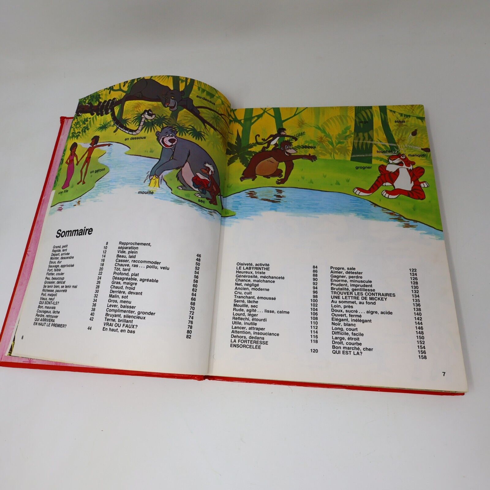 1979 Au Royaume des Noms Verbes Adjectifs Contraires Disney Lot 4 Livres Enfants