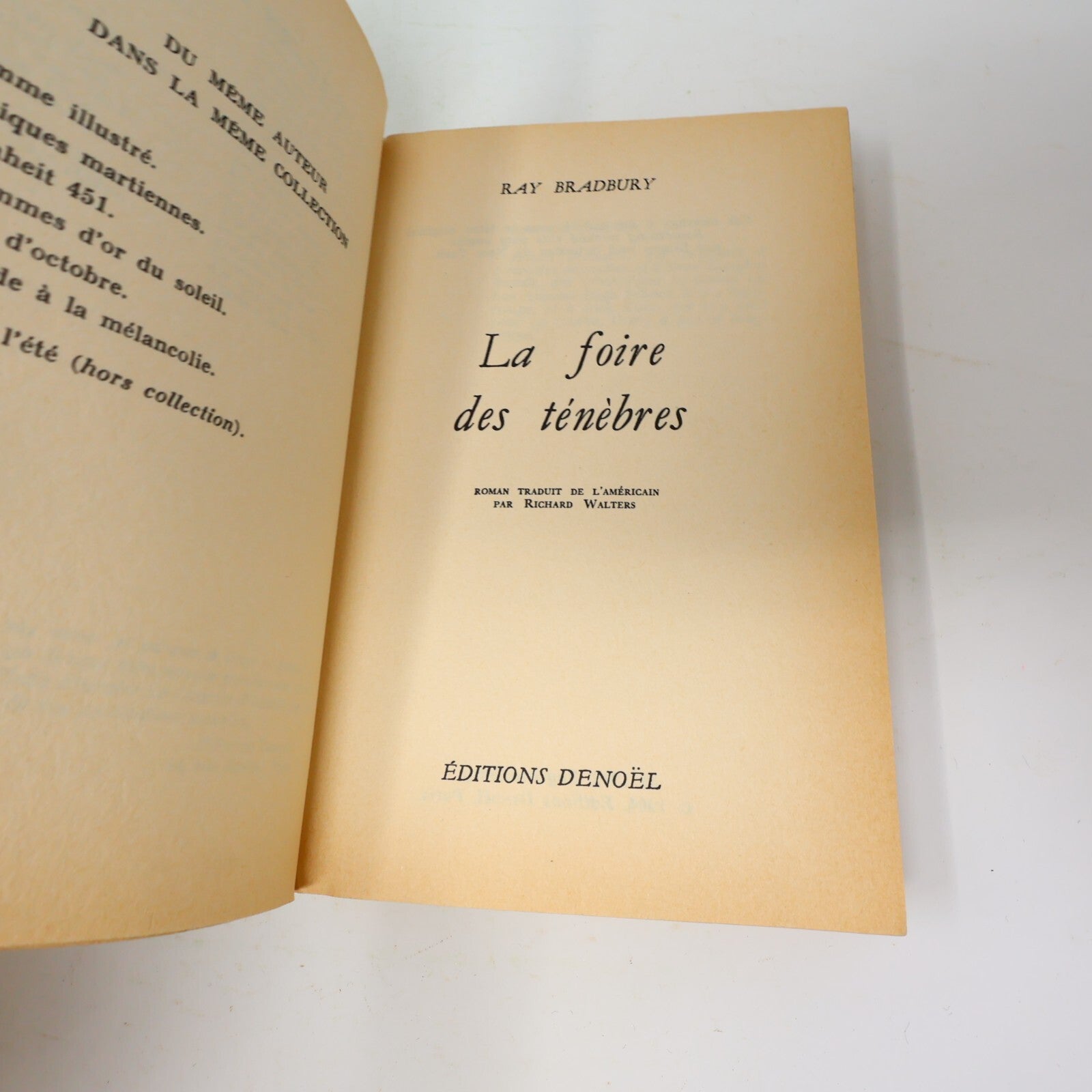 Présence du Futur Lot 4 Livres Bradbury/Matheson/Simak Foire des Ténèbres French