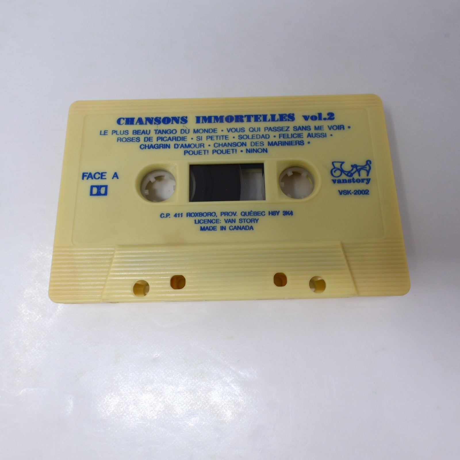 Chansons Immortelles #1-2 Lot 2 Cassette Jean Gabin/Tino Rossi/Ray Ventura/Celis