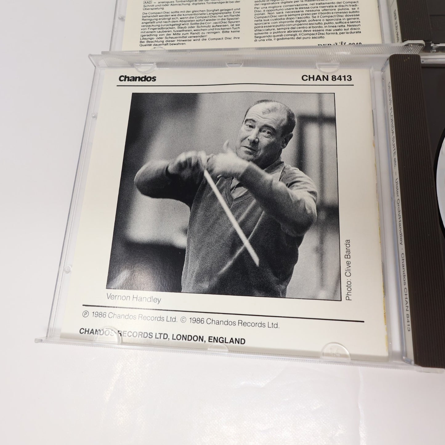 Frederick Delius 2 CD Lot Violin Concerto/Suite/Legende/Florida Suite V. Handley