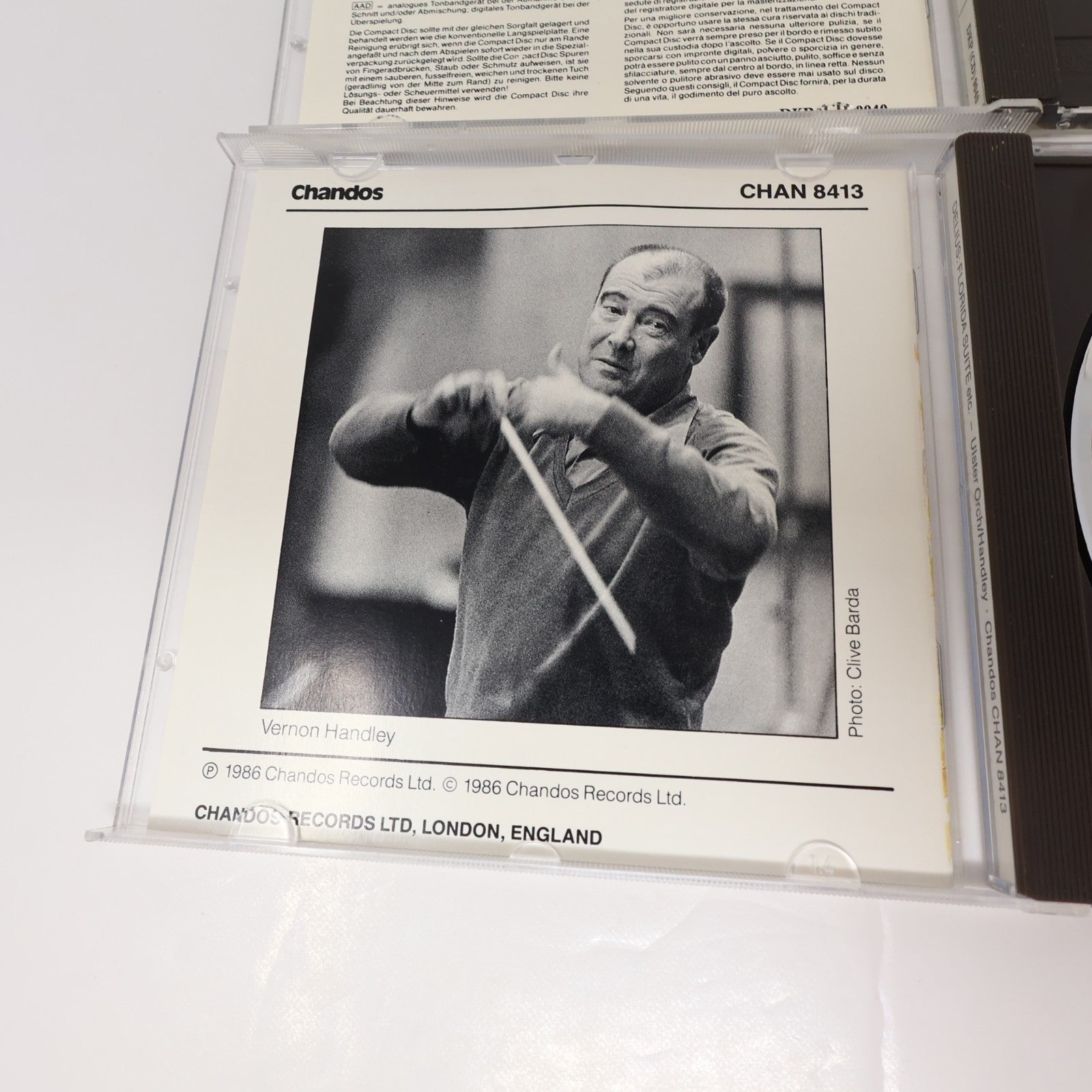 Frederick Delius 2 CD Lot Violin Concerto/Suite/Legende/Florida Suite V. Handley