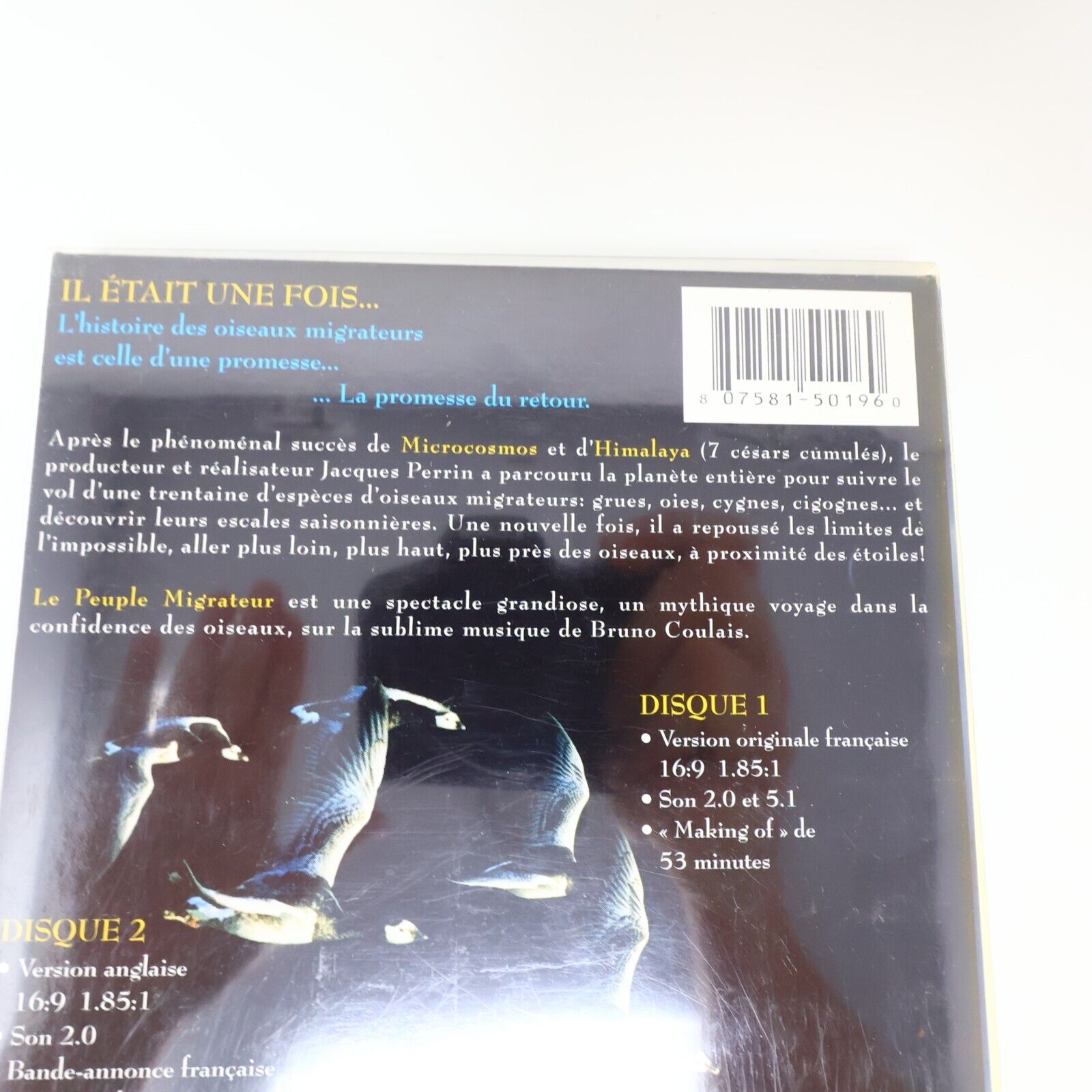 Le Peuple Migrateur DVD Testé Jacque Perrin NTSC 16:9 Français / English 2003