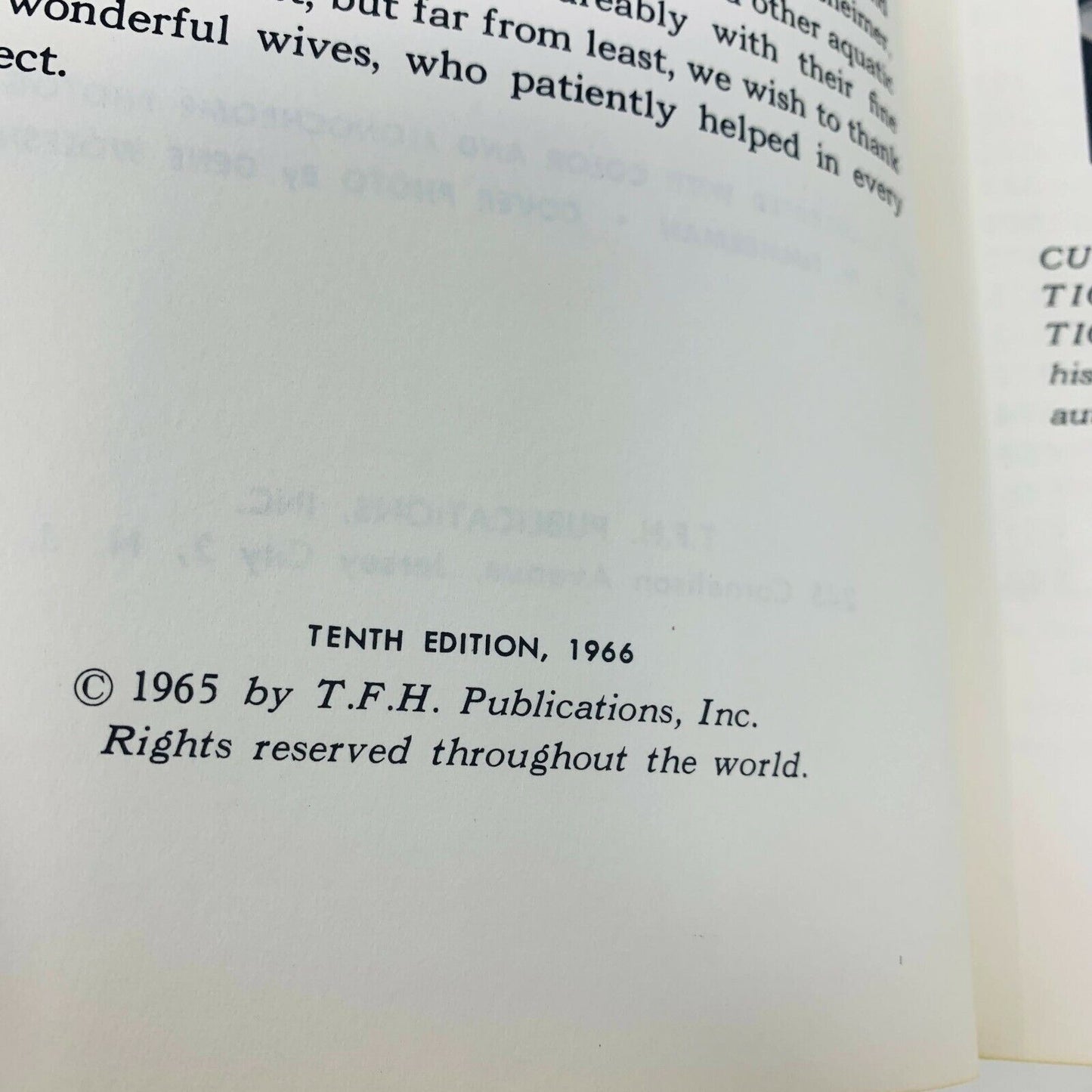 1966 Encyclopedia of Tropical Fishes Techniques of Breeding Herbert R. Axelrod