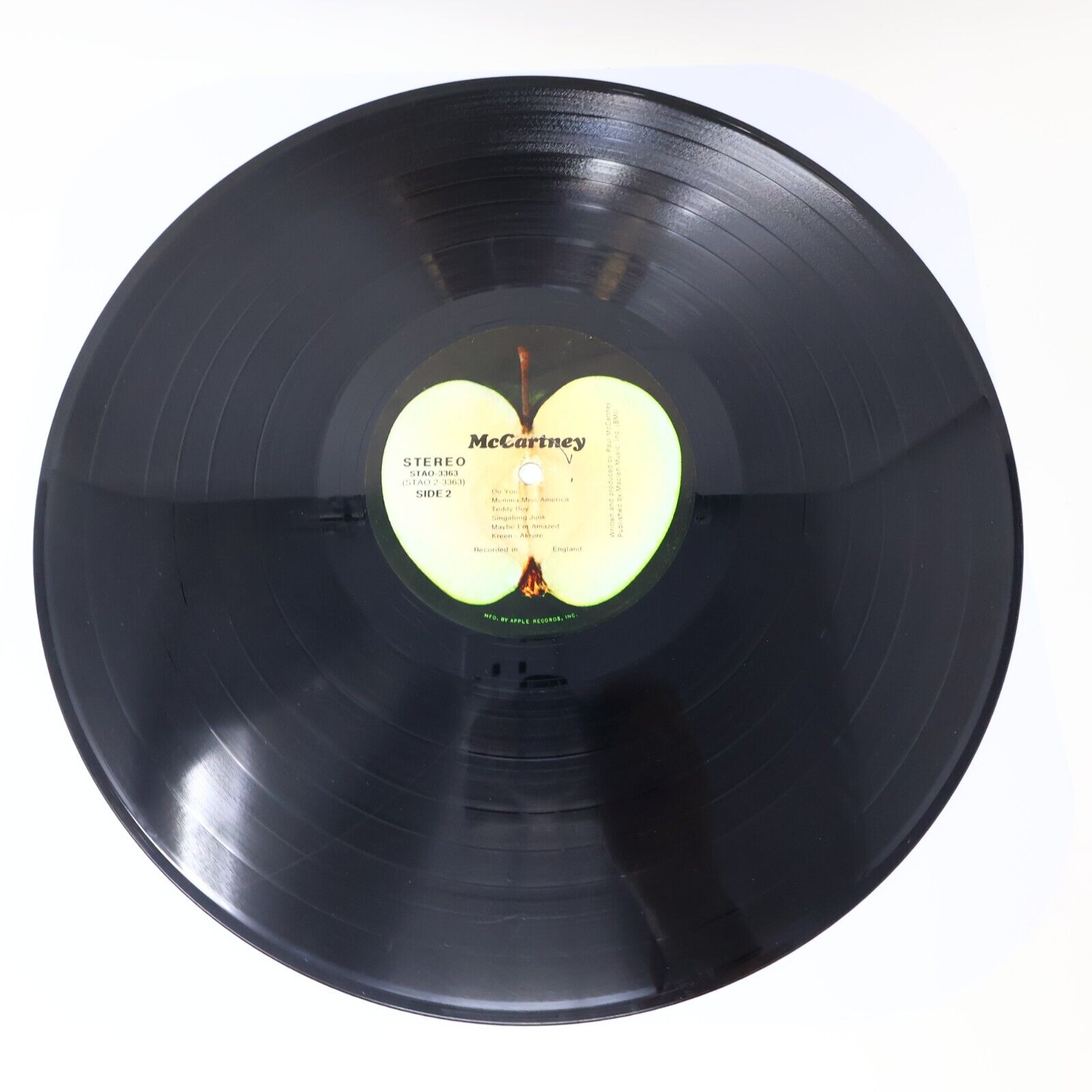 Paul McCartney Self Title LP Record Vinyl Apple STAO-3363 Canada 1970s Oo You