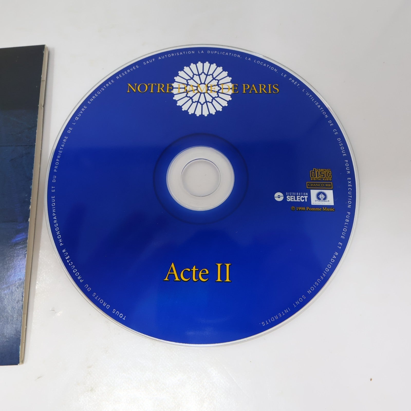Notre Dame De Paris Version Intégrale Luc Plamondon/Richard Cocciante CD 1998