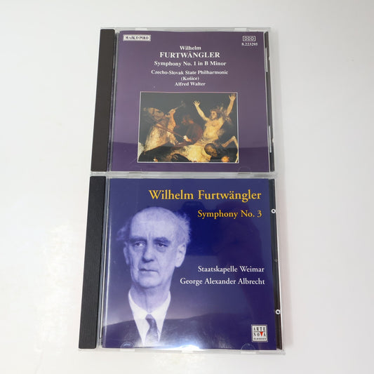 Wilhelm Furtwängler 2 CD Lot Classical Symphony No. 1 In B Minor/Symphony No. 3