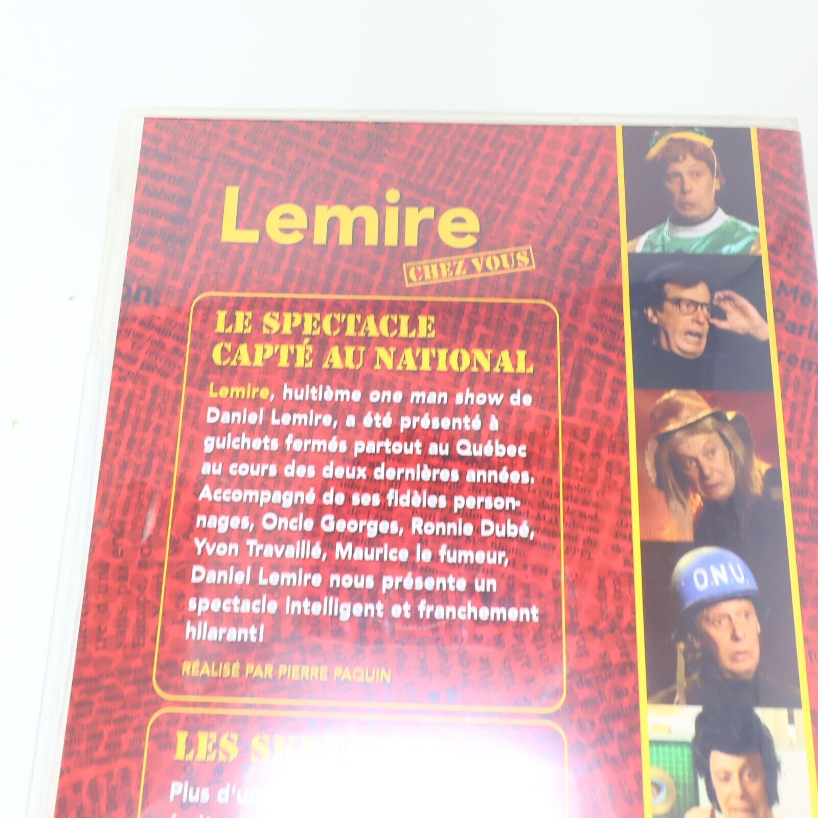 Daniel Lemire Chez Vous 8ième Spectacle Humour Humoriste Québec DVD NTSC Testé