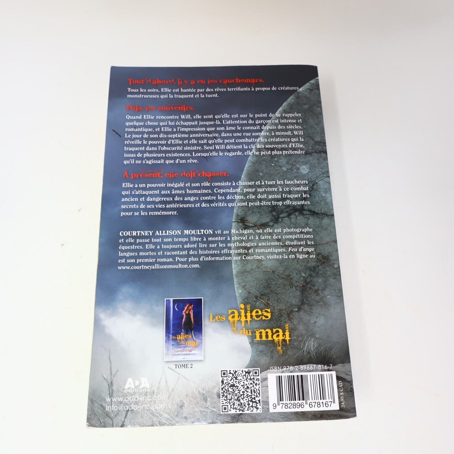 Feu d'Ange #1 Courtney Allison Moulton 2013 Ada Français Paperback Fantasy Livre