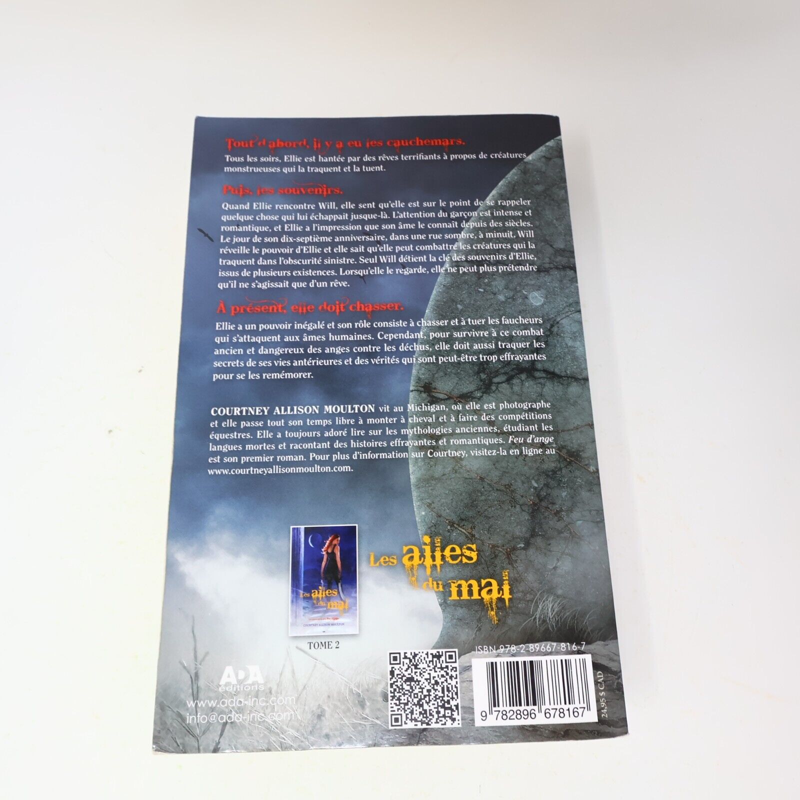 Feu d'Ange #1 Courtney Allison Moulton 2013 Ada Français Paperback Fantasy Livre