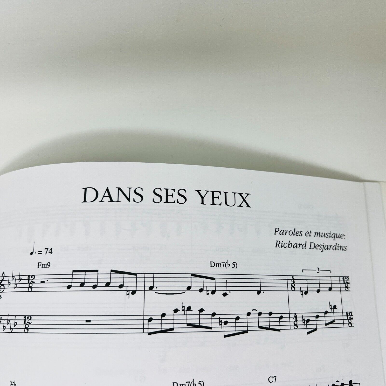 1994 Richard Desjardins Piano Partitions Songbook Musigraphe Tu m'aimes-tu