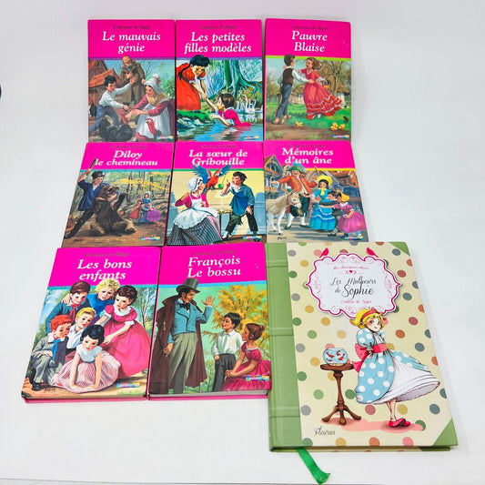 9x Comtesse de Ségur Casterman/Fleurus Lot Malheurs de Sophie Blaise Français